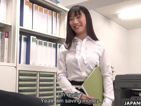 Japanese beauty Tomomi Motozawa gives a skilled blowjob without censorship