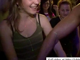 Wild party with hot girls giving blowjobs and having sex
