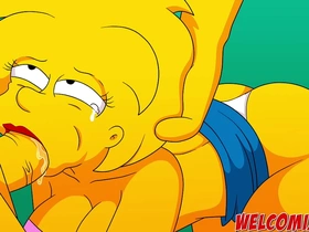 Simpsons porn at its finest: cartoon sex with big butts and anal