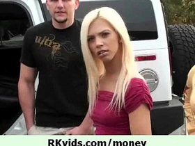 Young and sexy girl gets paid for sex